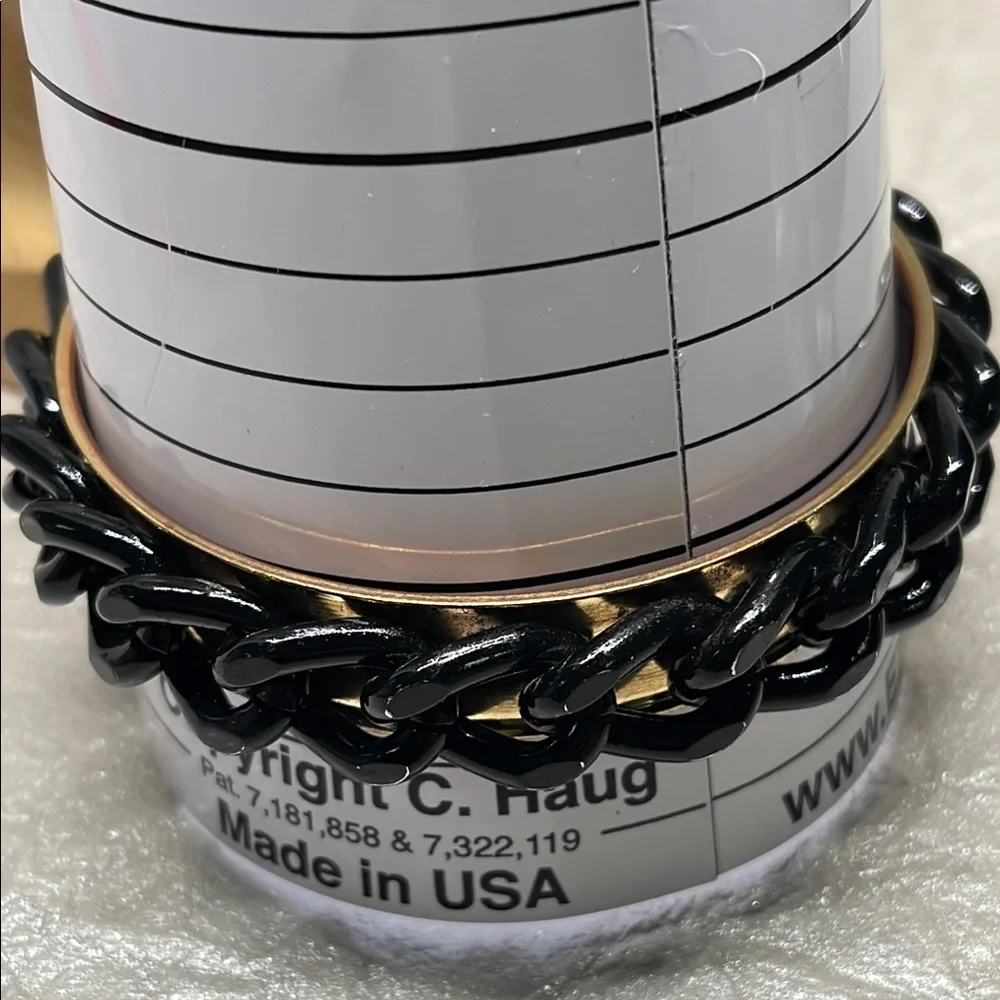 Amazing Black Chain Link Bangle Bracelet